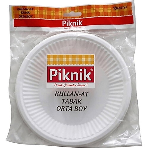 piknik_plastşk_tabak orta bıyPiknik Plastik Tabak Orta Boy 10'lu